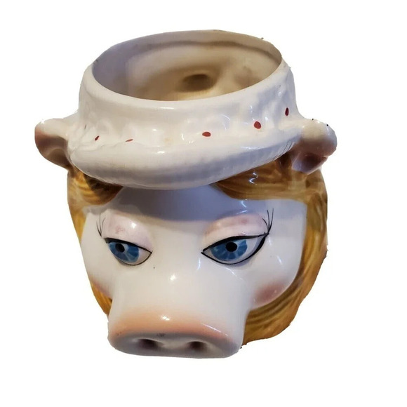 Muppets Miss Piggy Sigma Taste Setter Ceramic Coffee Tea Cup Mug Vintage Figural - Picture 3 of 7